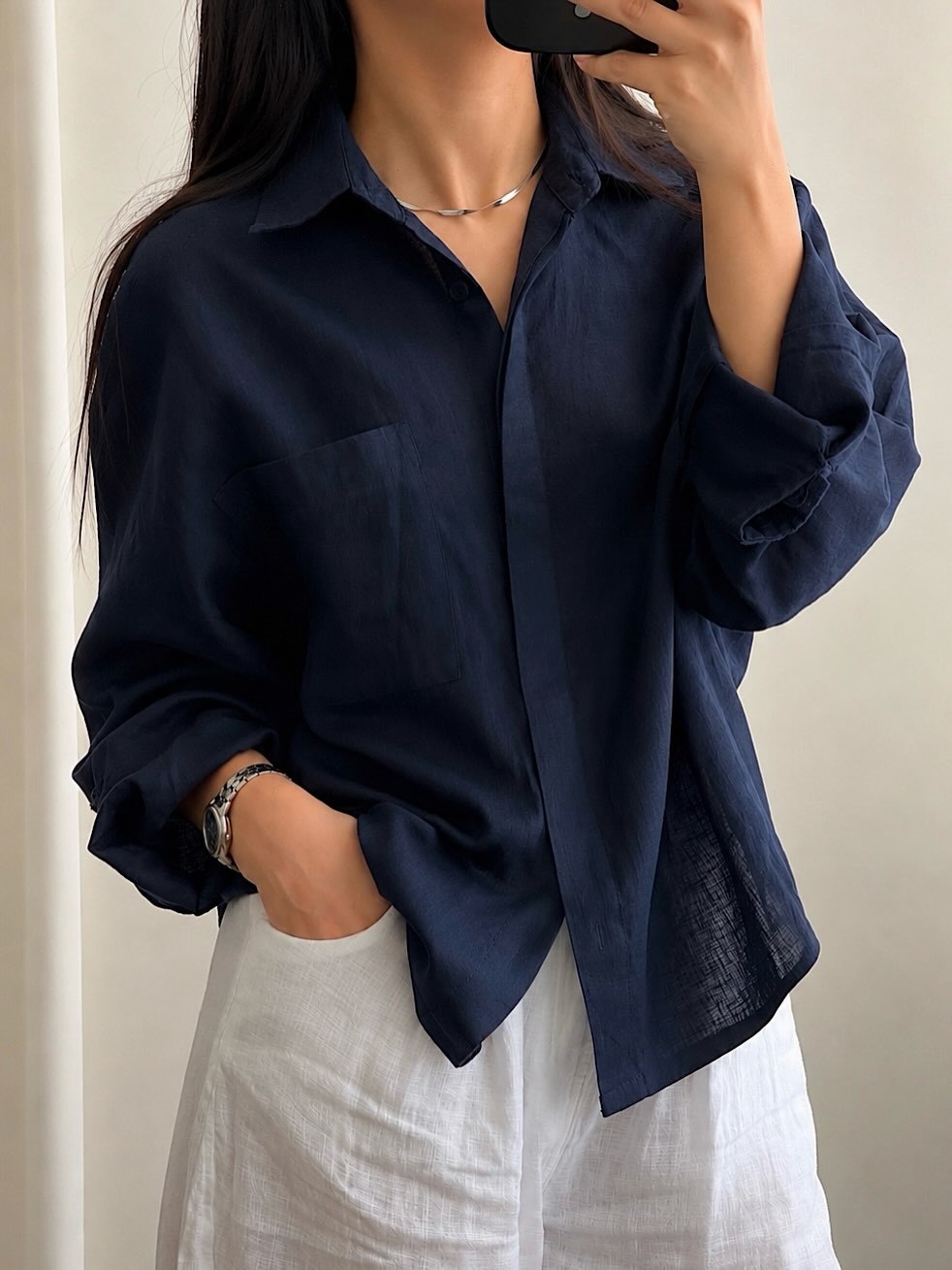 شومیز لینن زنانه