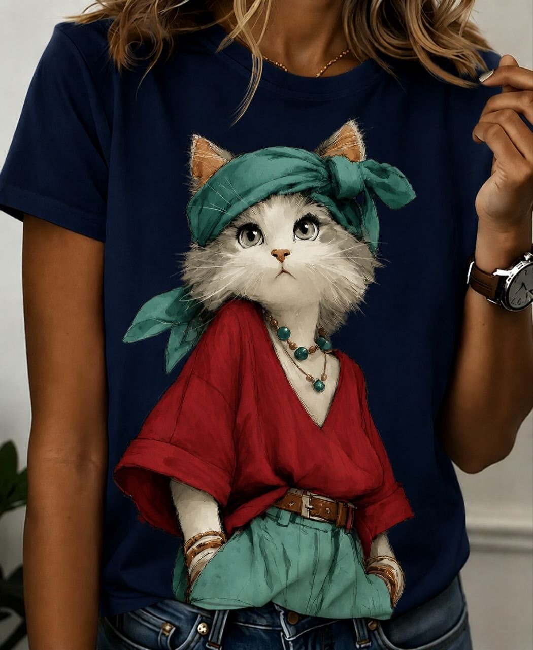 تیشرت گربه ملوس