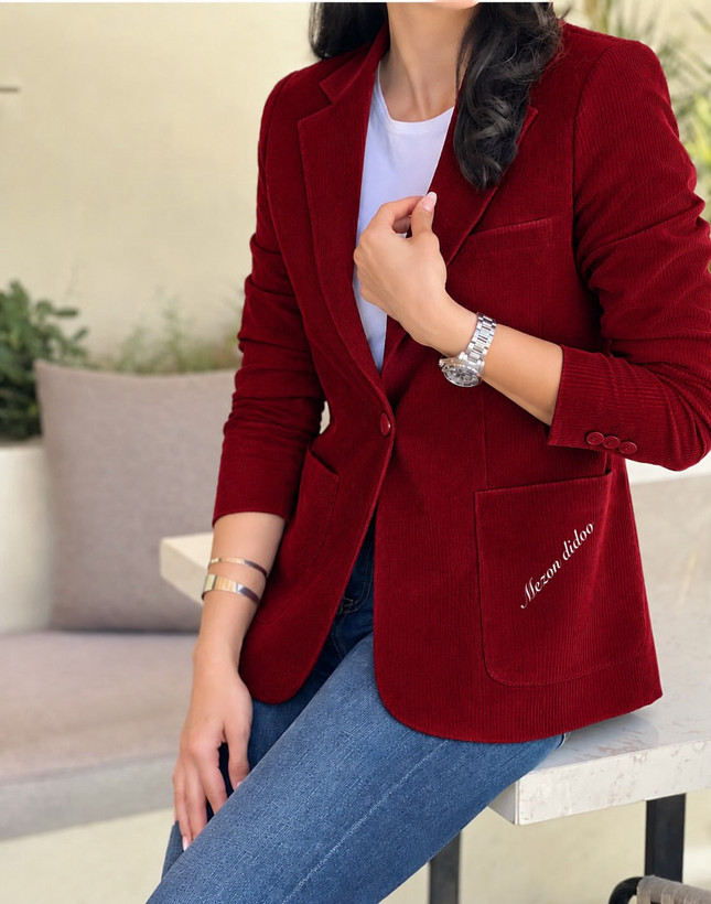 کت مخمل کبریتی کویین