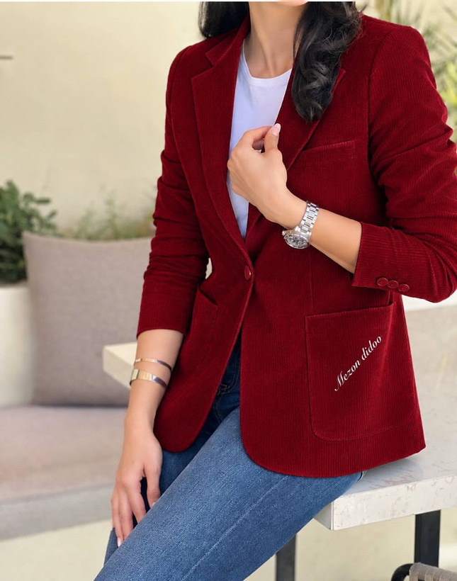 کت مخمل کبریتی کویین